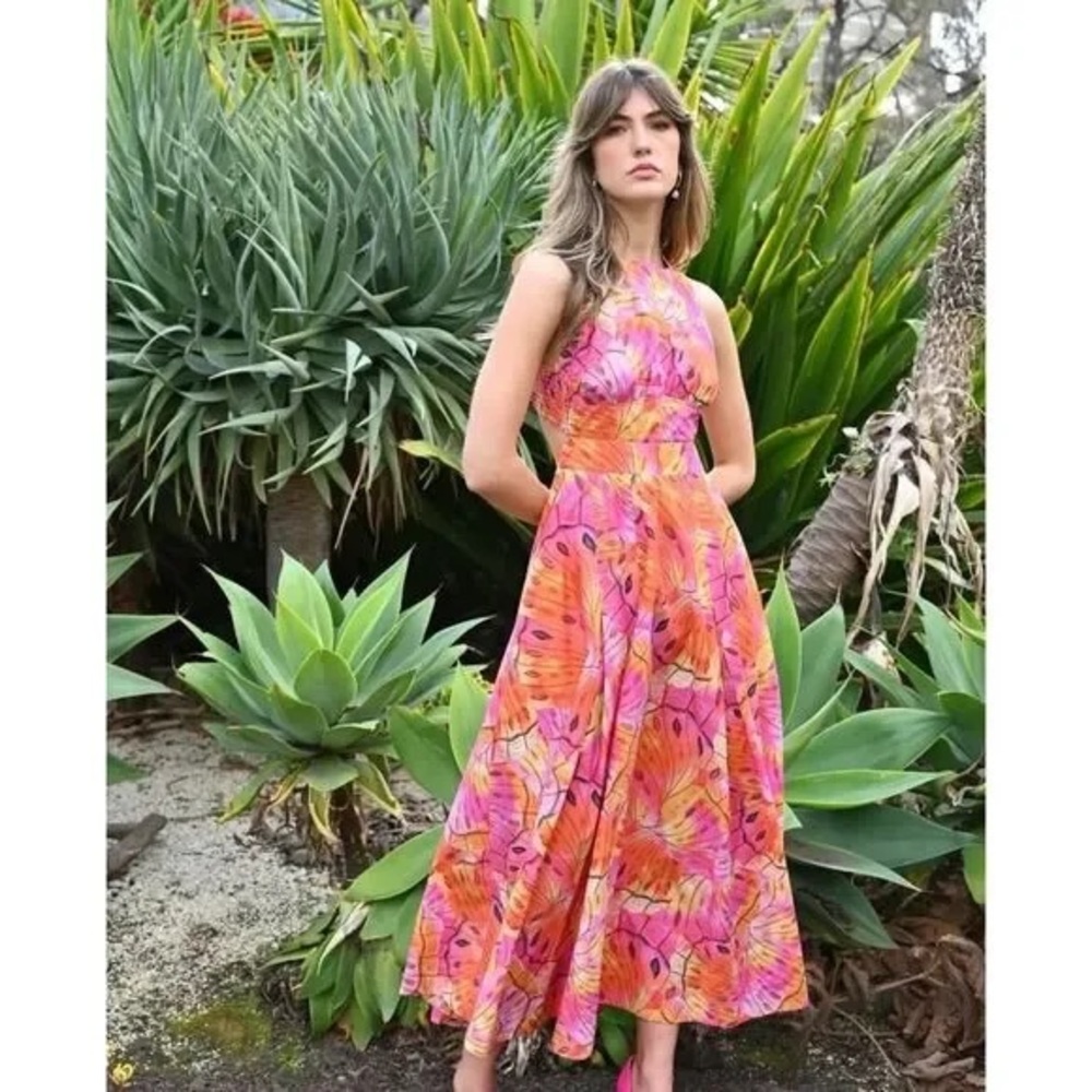 NWT AURETA  Elke Maxi Dress Size L